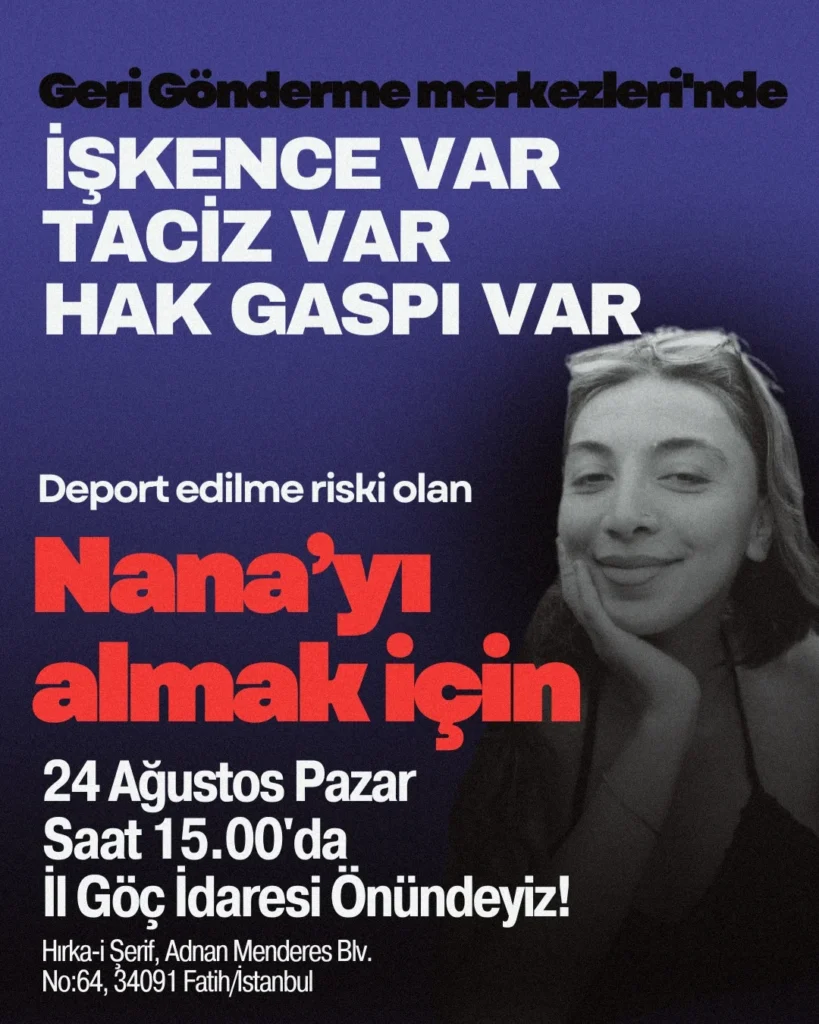 İstanbul Üniversitesi öğrencisi Nana,